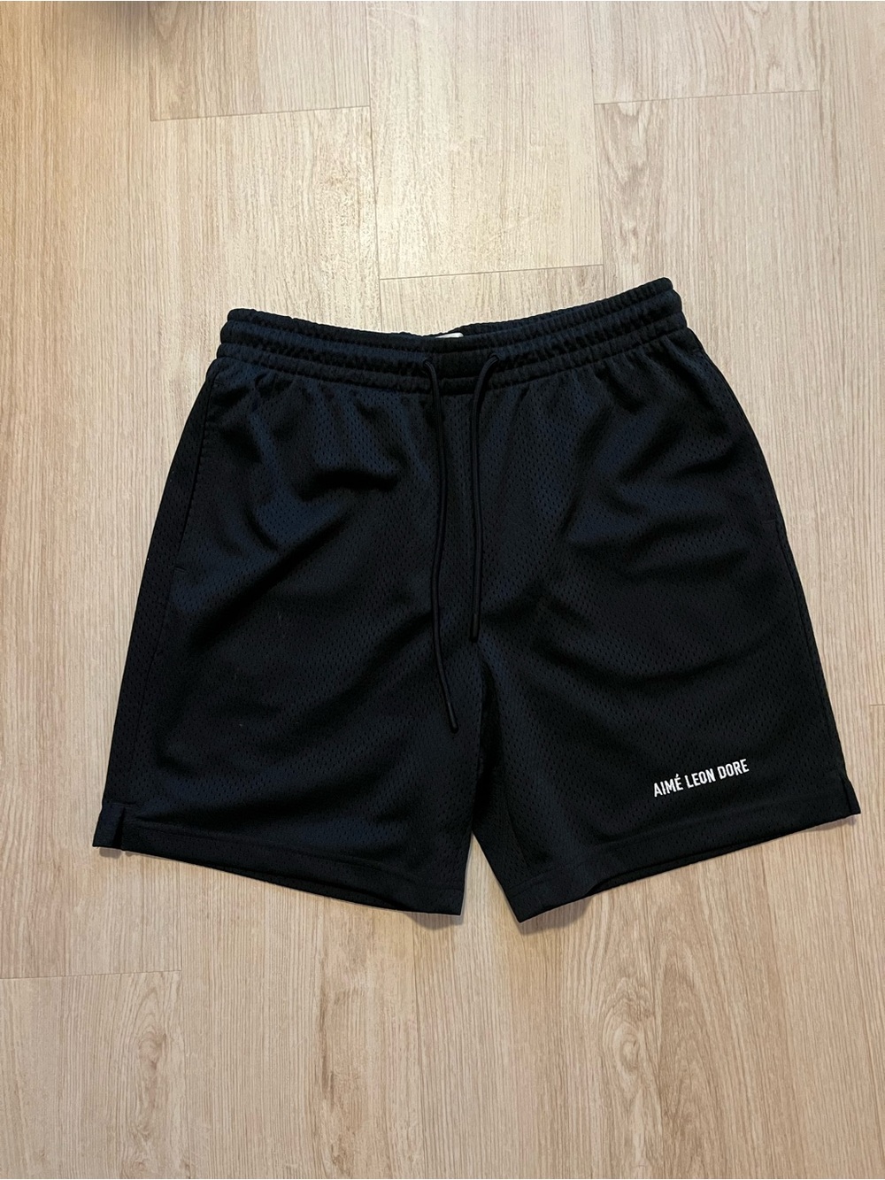 Aime Leon Dore Black Logo Gym Short